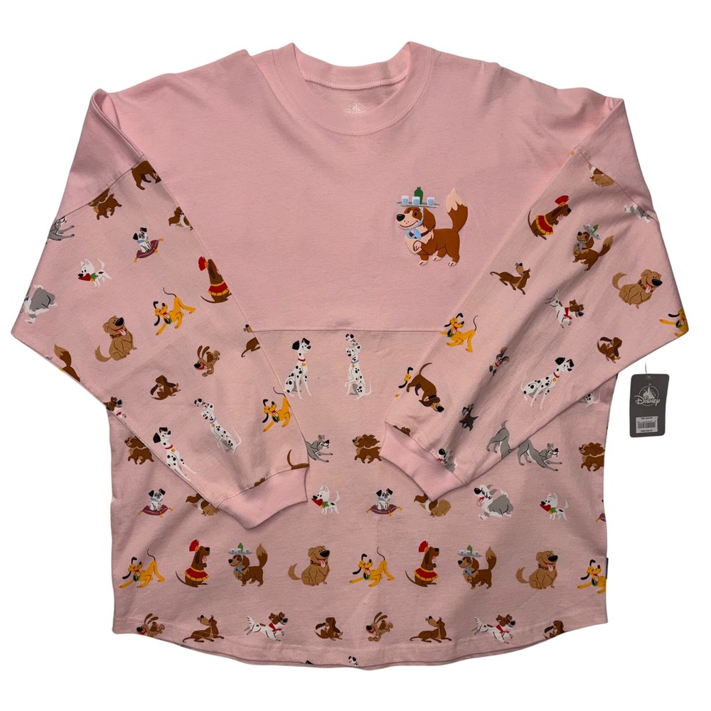 Disney Parks Dogs Spirit Jersey Pink All Over Print XL New